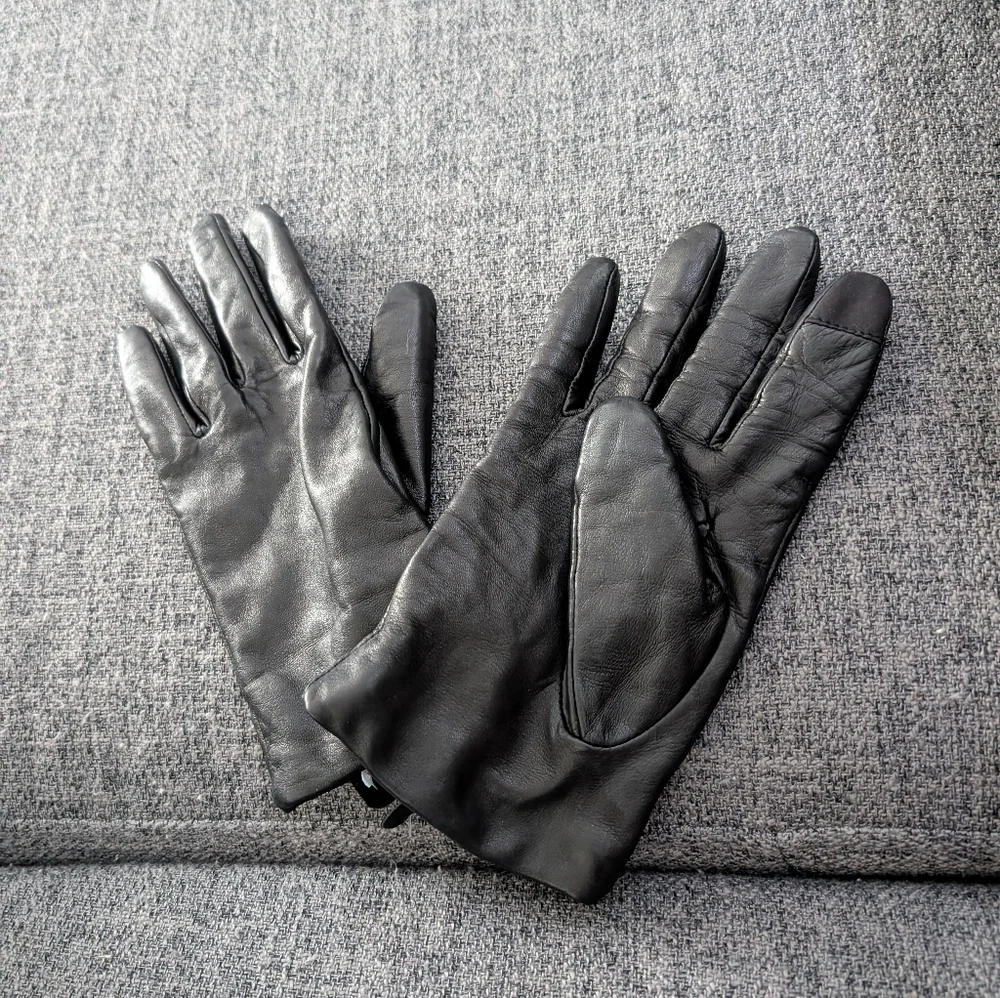 TOUCHPOINT Cashmere Lined Leather Smart Gloves